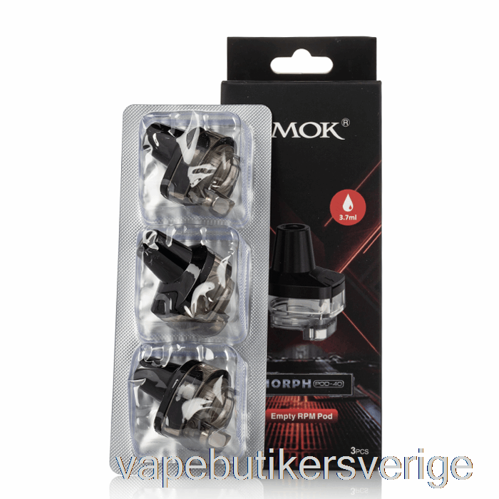 Vape Sverige Smok Morph Pod-40 Ersättningsskidor [rpm] 3,7 Ml Morph Pod-40 Pods